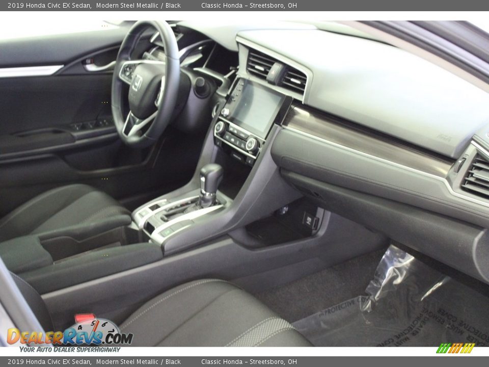 2019 Honda Civic EX Sedan Modern Steel Metallic / Black Photo #35