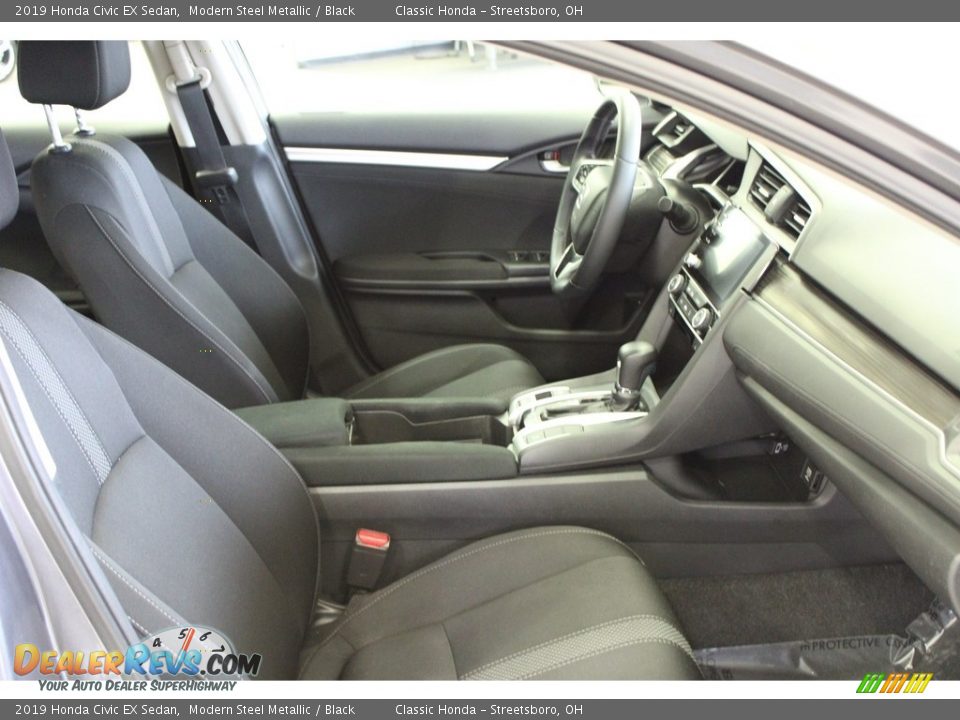 2019 Honda Civic EX Sedan Modern Steel Metallic / Black Photo #36