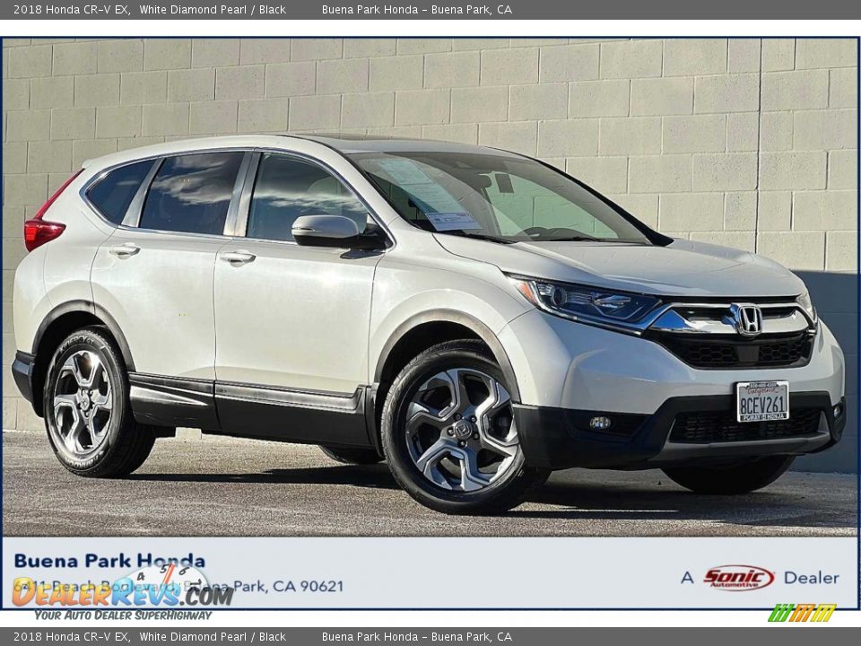 2018 Honda CR-V EX White Diamond Pearl / Black Photo #1