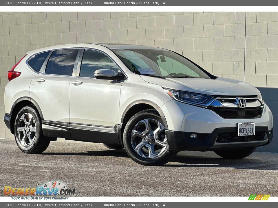 2018 Honda CR-V EX White Diamond Pearl / Black Photo #2