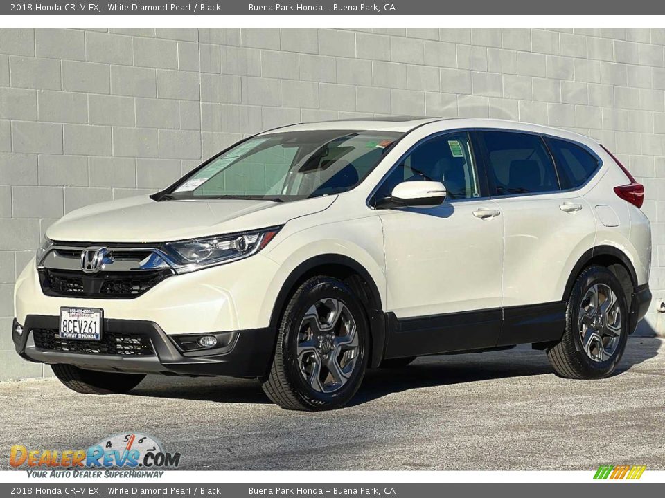 2018 Honda CR-V EX White Diamond Pearl / Black Photo #8