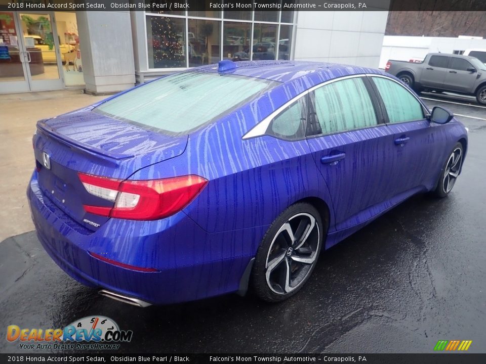 2018 Honda Accord Sport Sedan Obsidian Blue Pearl / Black Photo #2