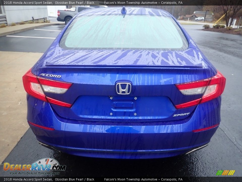 2018 Honda Accord Sport Sedan Obsidian Blue Pearl / Black Photo #3