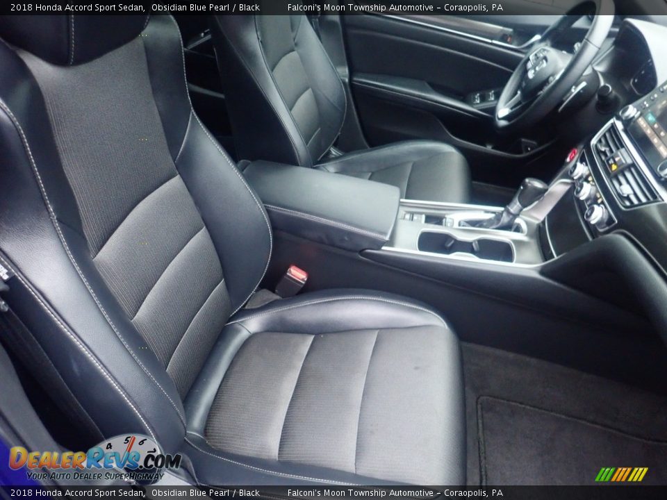 2018 Honda Accord Sport Sedan Obsidian Blue Pearl / Black Photo #10