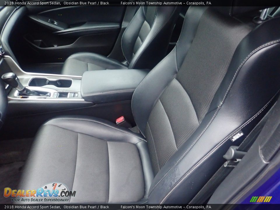 2018 Honda Accord Sport Sedan Obsidian Blue Pearl / Black Photo #15
