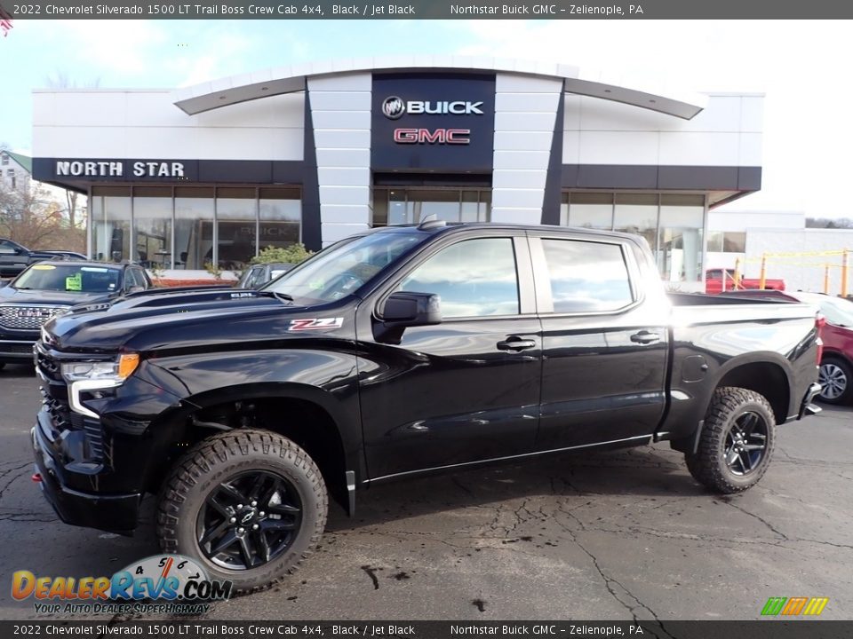 2022 Chevrolet Silverado 1500 LT Trail Boss Crew Cab 4x4 Black / Jet Black Photo #1