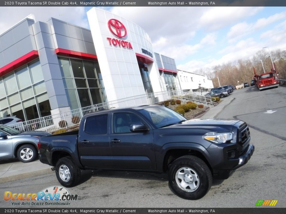 2020 Toyota Tacoma SR Double Cab 4x4 Magnetic Gray Metallic / Cement Photo #2