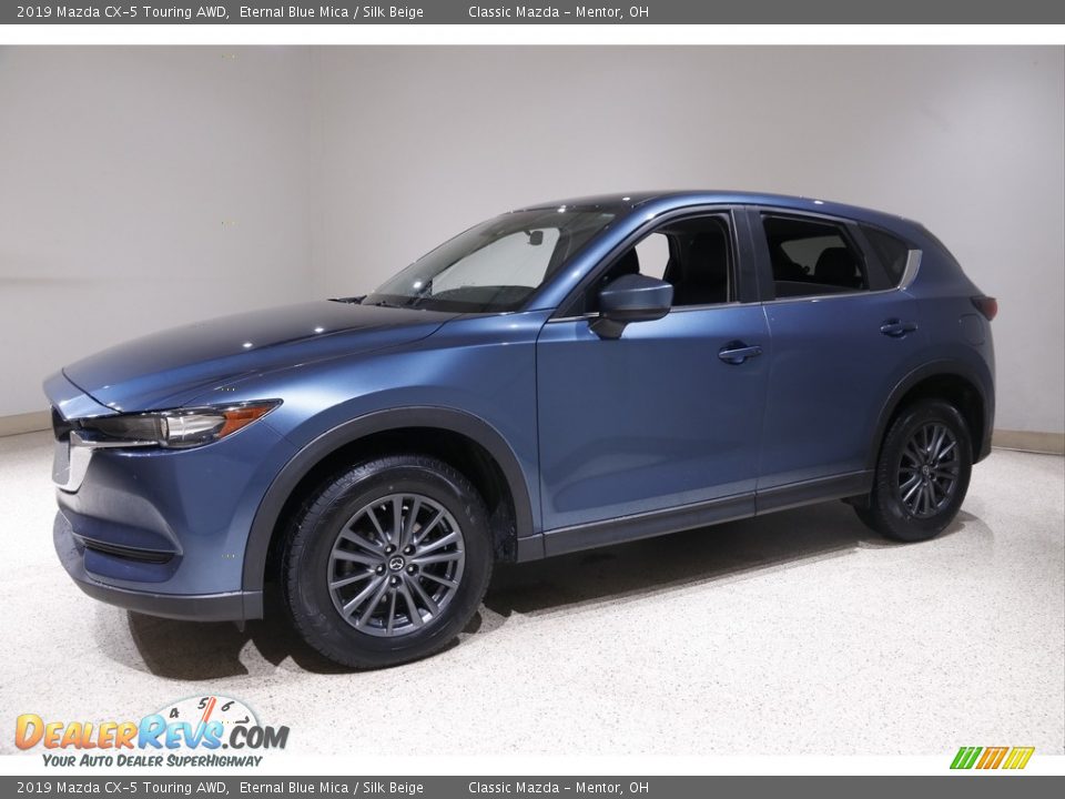 2019 Mazda CX-5 Touring AWD Eternal Blue Mica / Silk Beige Photo #3