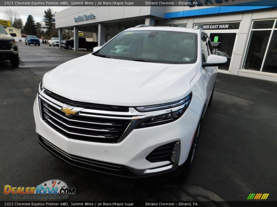 2023 Chevrolet Equinox Premier AWD Summit White / Jet Black/Maple Sugar Photo #2