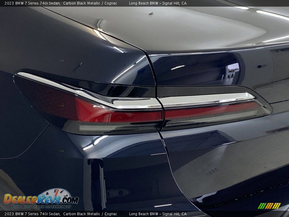 2023 BMW 7 Series 740i Sedan Carbon Black Metallic / Cognac Photo #6