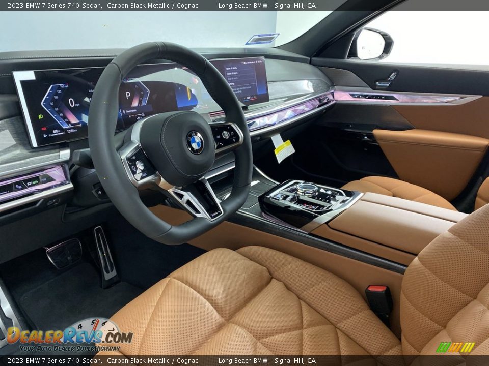 Cognac Interior - 2023 BMW 7 Series 740i Sedan Photo #12