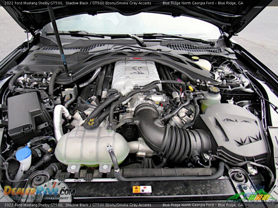 2022 Ford Mustang Shelby GT500 5.2 Liter Supercharged DOHC 32-Valve Ti-VCT Cross Plane Crank V8 Engine Photo #16