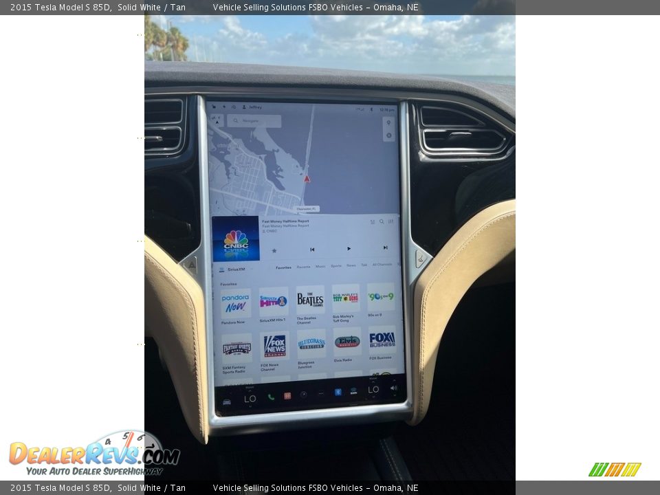 2015 Tesla Model S 85D Solid White / Tan Photo #11