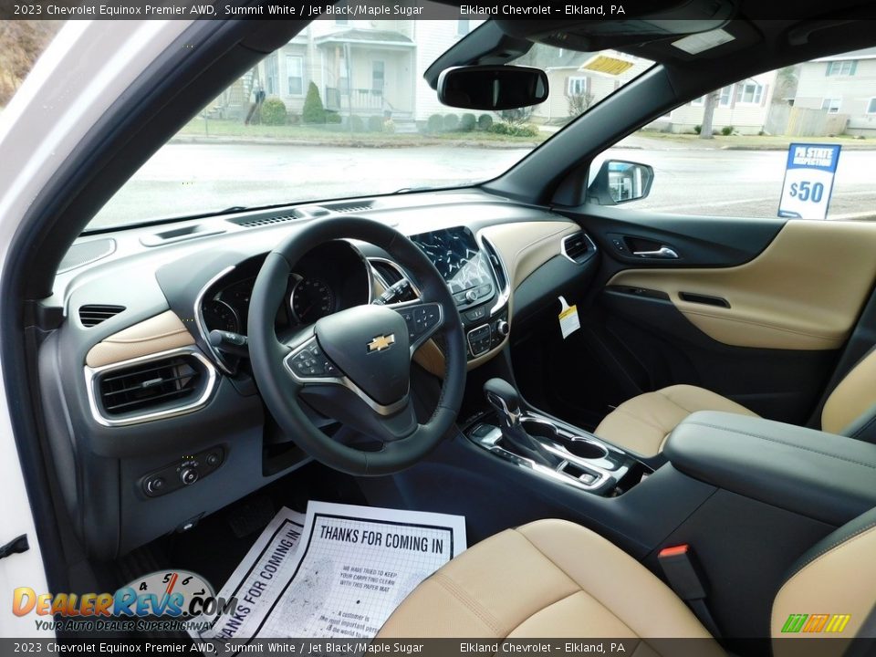 Jet Black/Maple Sugar Interior - 2023 Chevrolet Equinox Premier AWD Photo #20