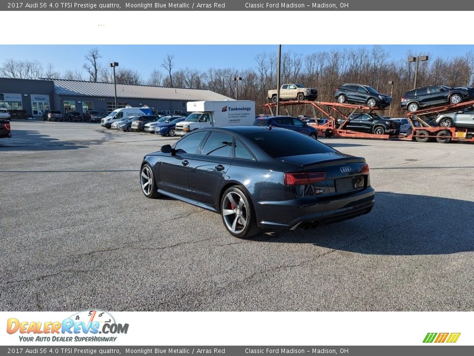 2017 Audi S6 4.0 TFSI Prestige quattro Moonlight Blue Metallic / Arras Red Photo #3