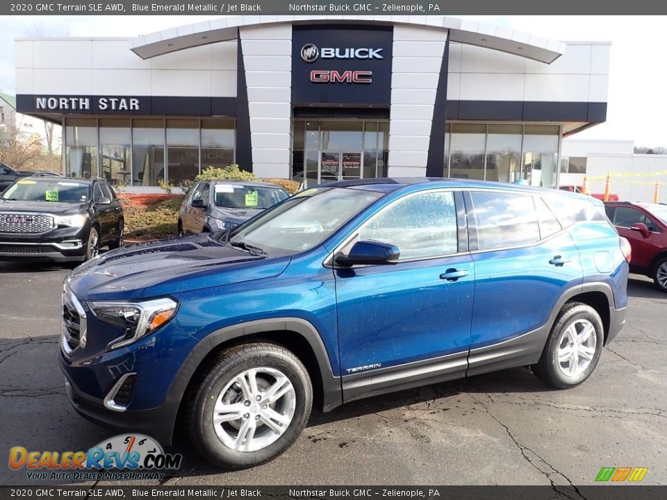 2020 GMC Terrain SLE AWD Blue Emerald Metallic / Jet Black Photo #1