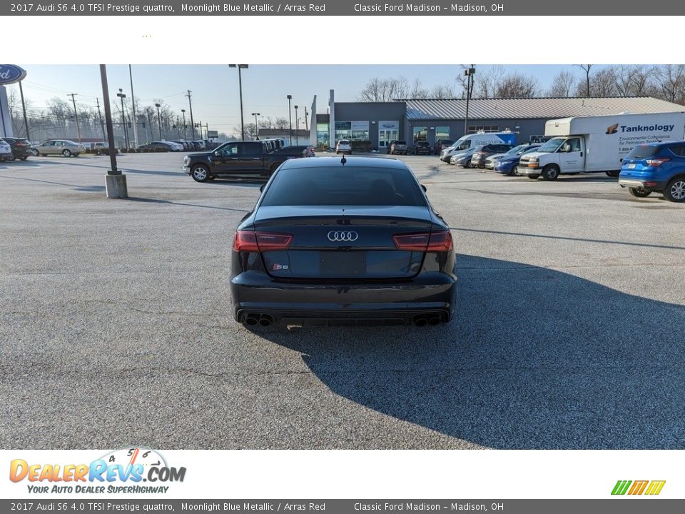 2017 Audi S6 4.0 TFSI Prestige quattro Moonlight Blue Metallic / Arras Red Photo #4