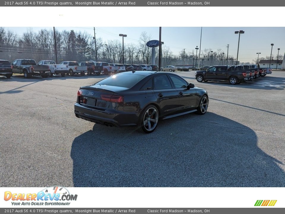 2017 Audi S6 4.0 TFSI Prestige quattro Moonlight Blue Metallic / Arras Red Photo #5
