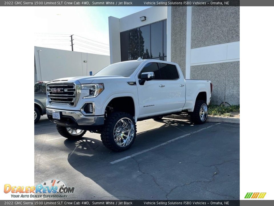 2022 GMC Sierra 1500 Limited SLT Crew Cab 4WD Summit White / Jet Black Photo #2