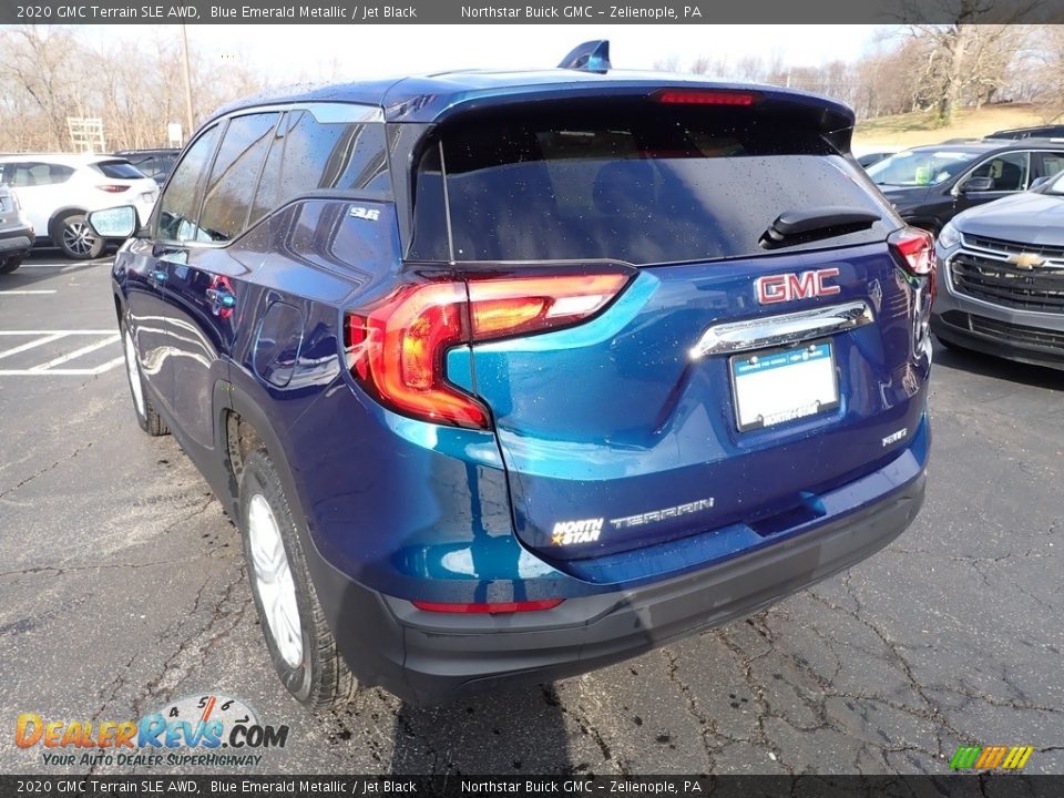 2020 GMC Terrain SLE AWD Blue Emerald Metallic / Jet Black Photo #4