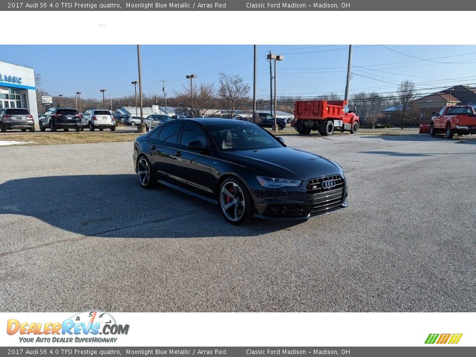 2017 Audi S6 4.0 TFSI Prestige quattro Moonlight Blue Metallic / Arras Red Photo #7