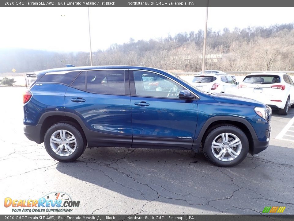 2020 GMC Terrain SLE AWD Blue Emerald Metallic / Jet Black Photo #8