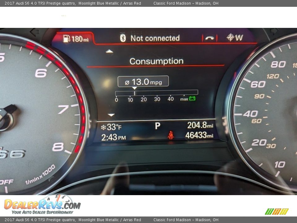 2017 Audi S6 4.0 TFSI Prestige quattro Gauges Photo #14