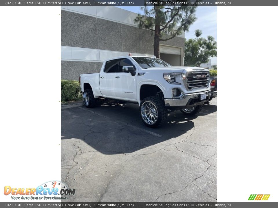 2022 GMC Sierra 1500 Limited SLT Crew Cab 4WD Summit White / Jet Black Photo #10