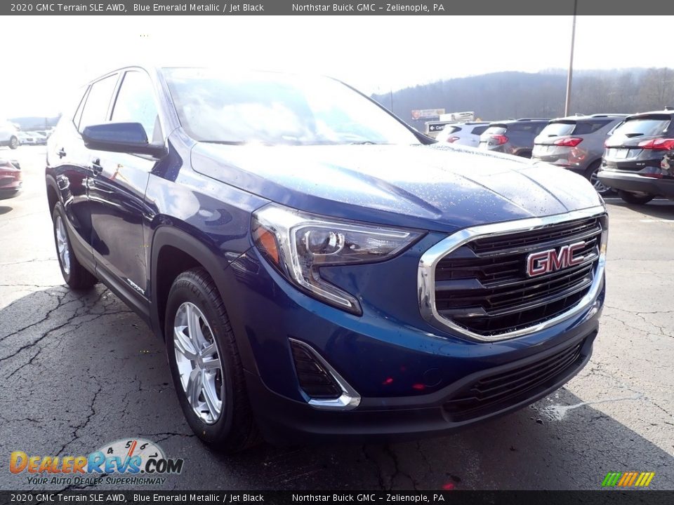 2020 GMC Terrain SLE AWD Blue Emerald Metallic / Jet Black Photo #10