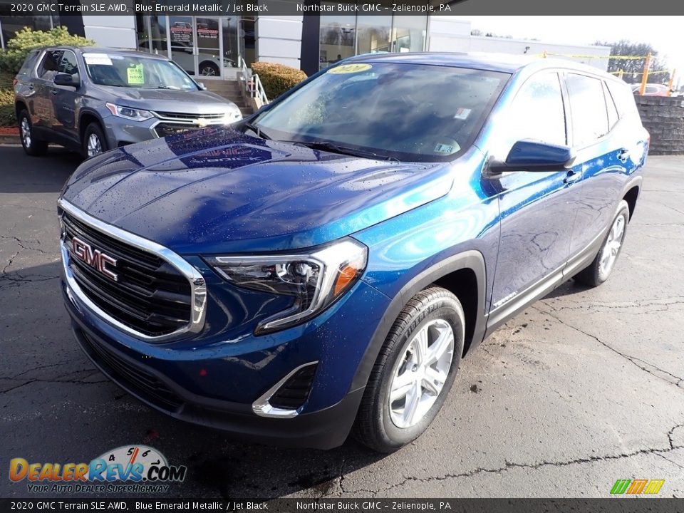 2020 GMC Terrain SLE AWD Blue Emerald Metallic / Jet Black Photo #11