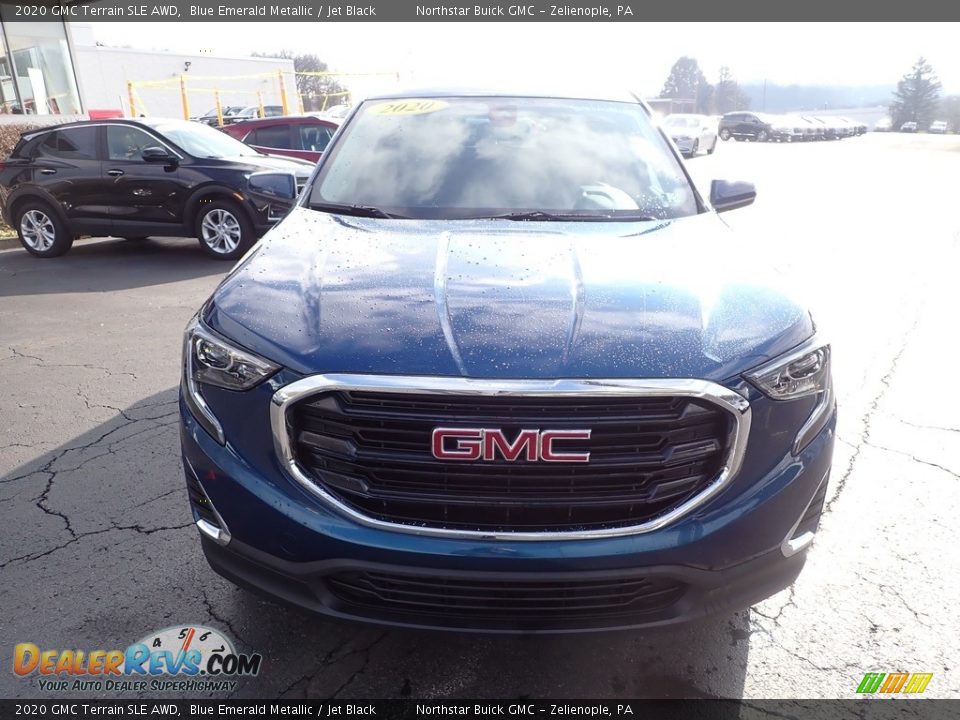 2020 GMC Terrain SLE AWD Blue Emerald Metallic / Jet Black Photo #12