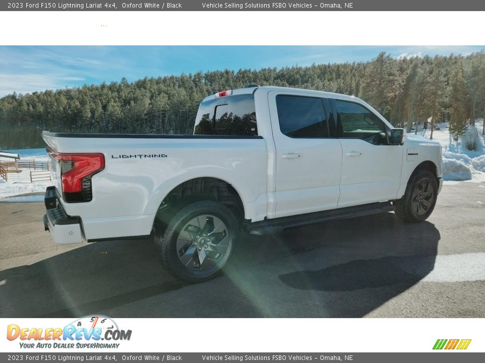 Oxford White 2023 Ford F150 Lightning Lariat 4x4 Photo #3