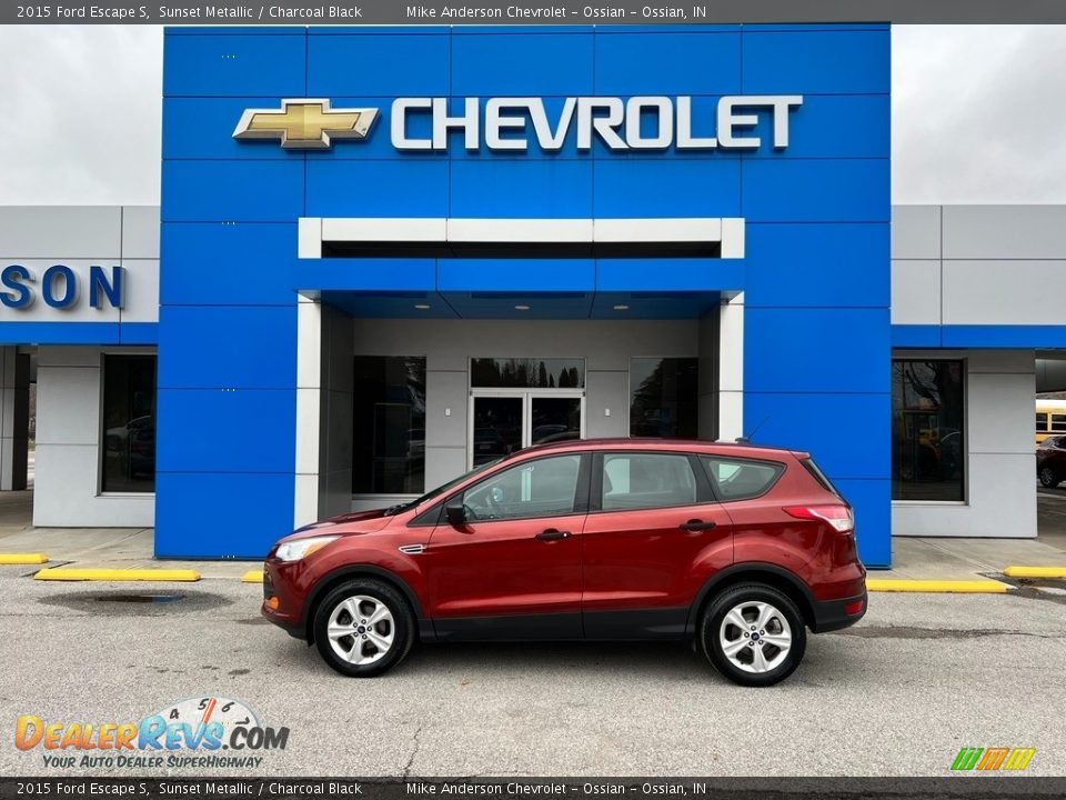 2015 Ford Escape S Sunset Metallic / Charcoal Black Photo #1