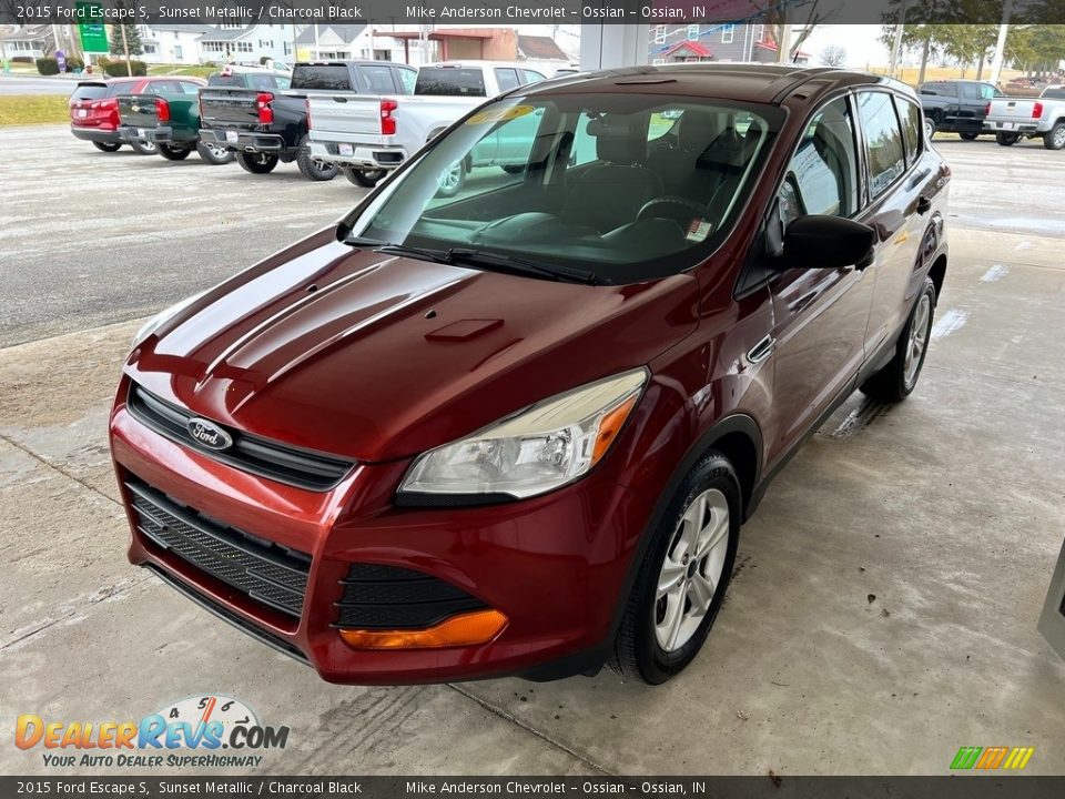 2015 Ford Escape S Sunset Metallic / Charcoal Black Photo #2