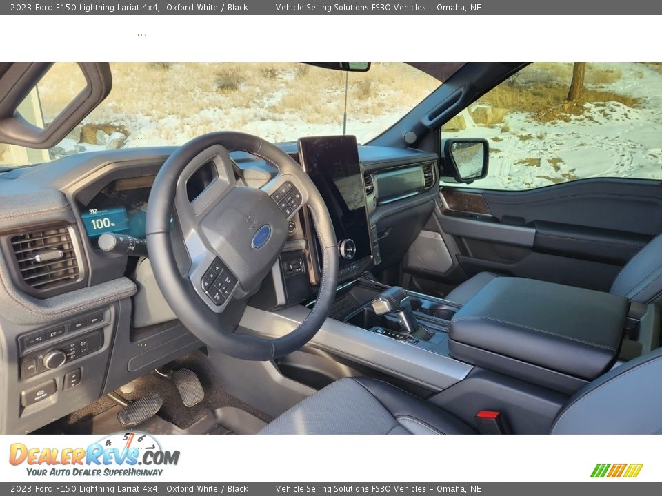 Front Seat of 2023 Ford F150 Lightning Lariat 4x4 Photo #6