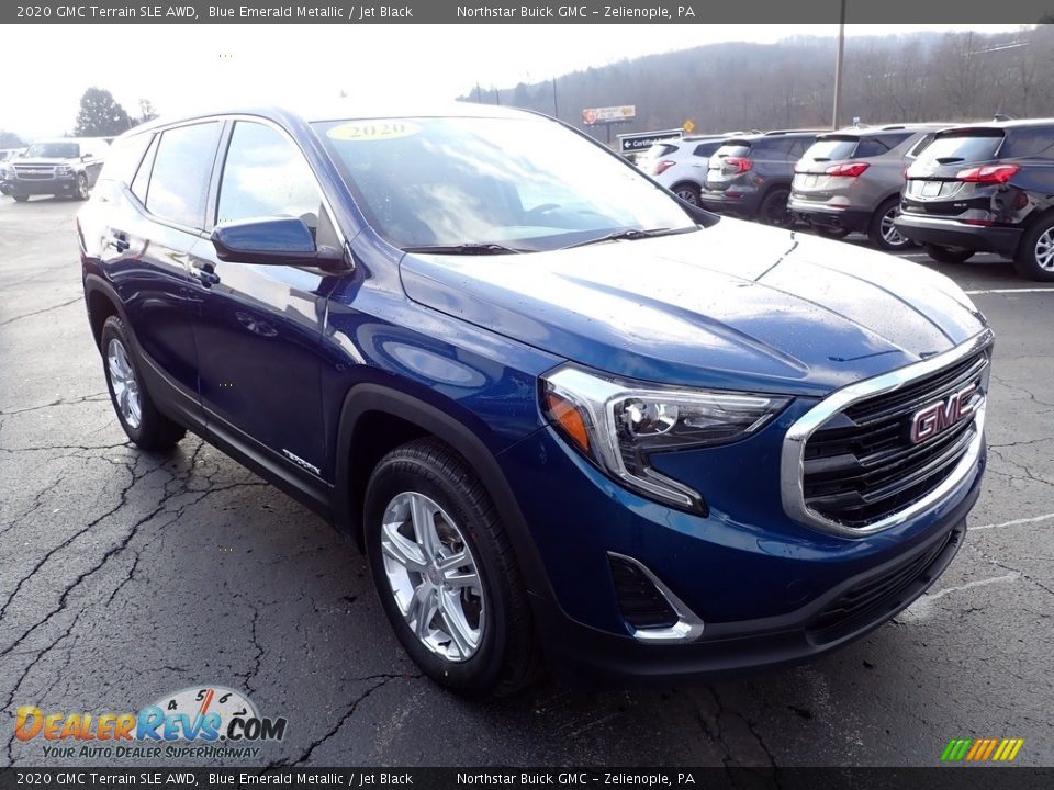 2020 GMC Terrain SLE AWD Blue Emerald Metallic / Jet Black Photo #21