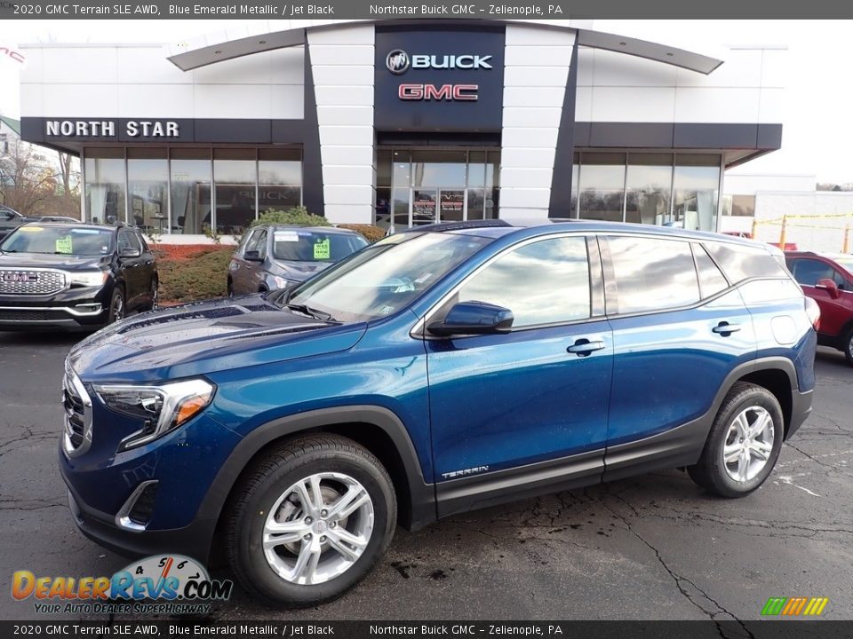 2020 GMC Terrain SLE AWD Blue Emerald Metallic / Jet Black Photo #22