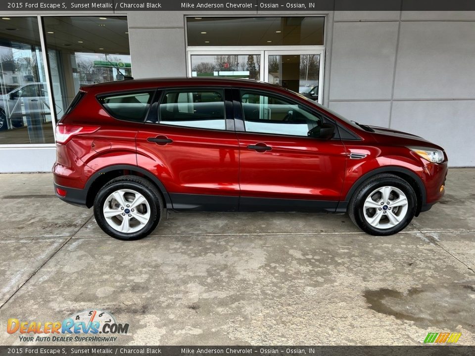 2015 Ford Escape S Sunset Metallic / Charcoal Black Photo #6