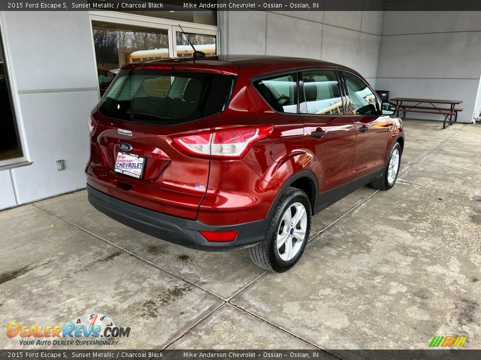 2015 Ford Escape S Sunset Metallic / Charcoal Black Photo #7