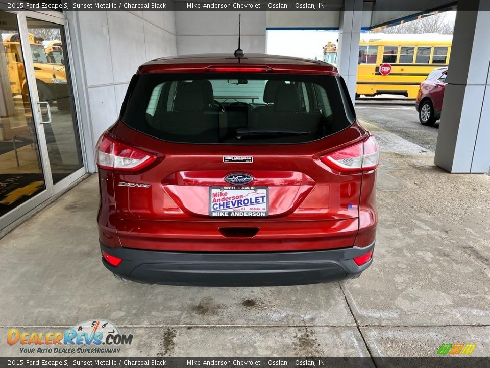 2015 Ford Escape S Sunset Metallic / Charcoal Black Photo #8