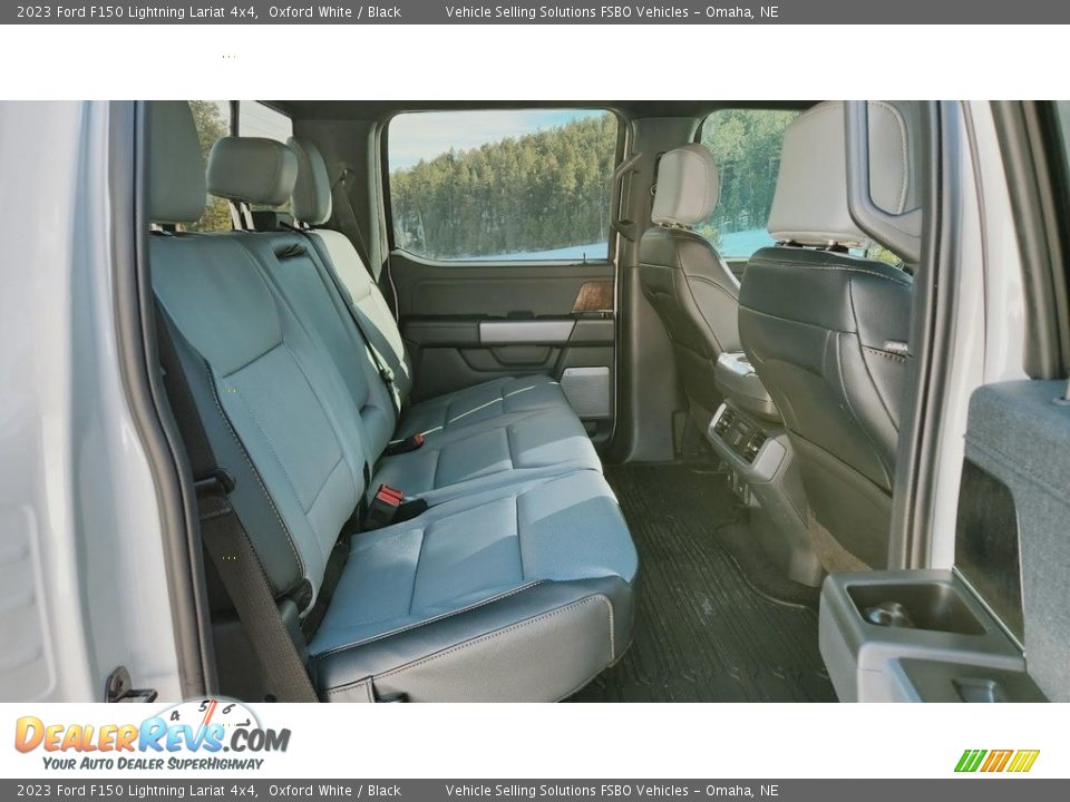 Rear Seat of 2023 Ford F150 Lightning Lariat 4x4 Photo #13