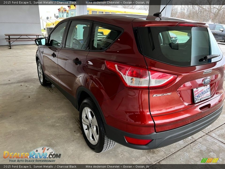2015 Ford Escape S Sunset Metallic / Charcoal Black Photo #10