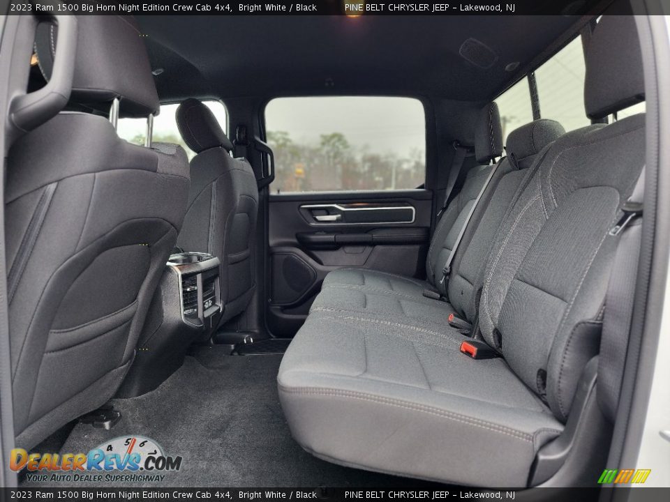 Rear Seat of 2023 Ram 1500 Big Horn Night Edition Crew Cab 4x4 Photo #7