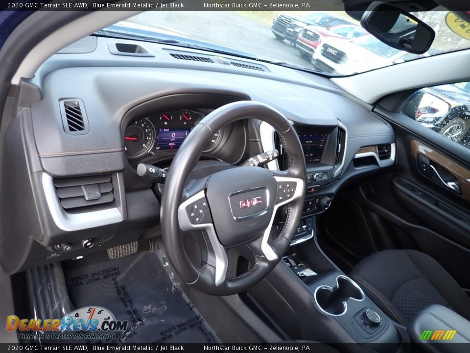 2020 GMC Terrain SLE AWD Blue Emerald Metallic / Jet Black Photo #34