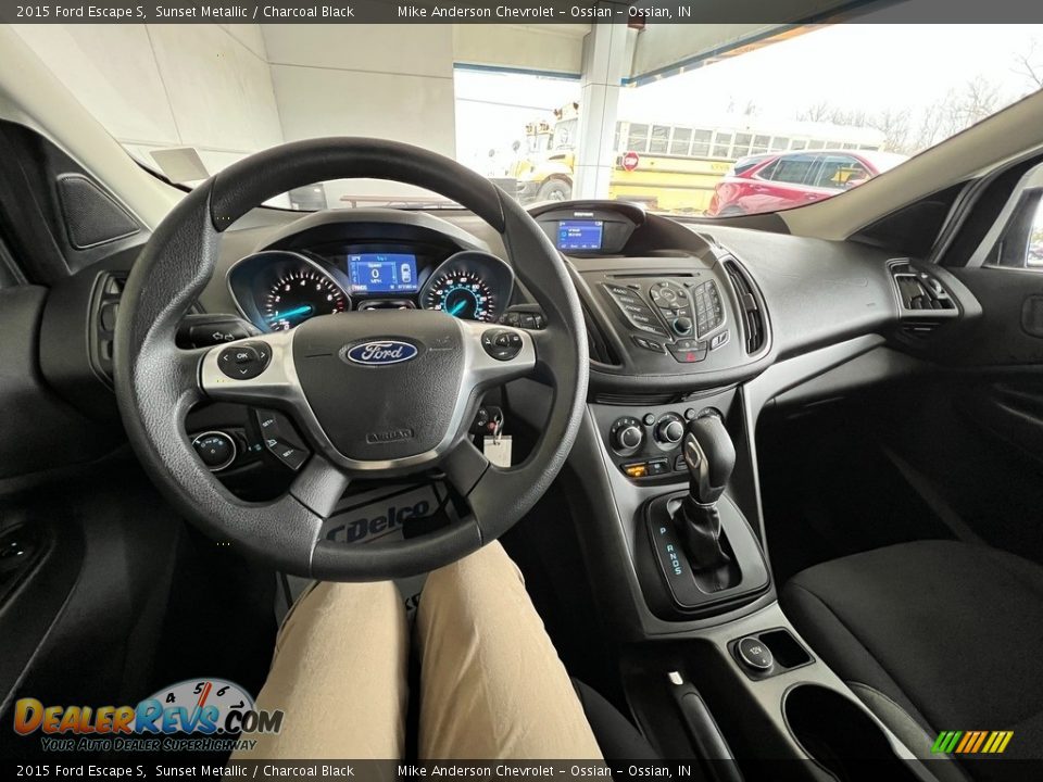 2015 Ford Escape S Sunset Metallic / Charcoal Black Photo #17