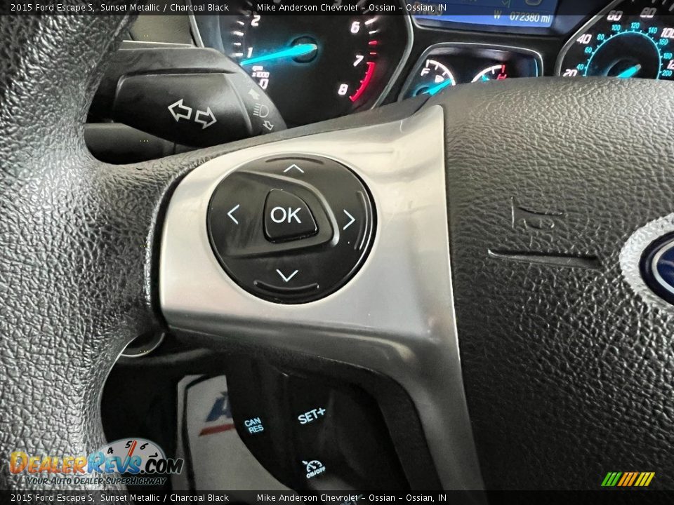 2015 Ford Escape S Sunset Metallic / Charcoal Black Photo #19
