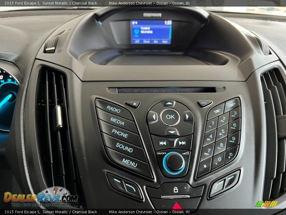 2015 Ford Escape S Sunset Metallic / Charcoal Black Photo #23
