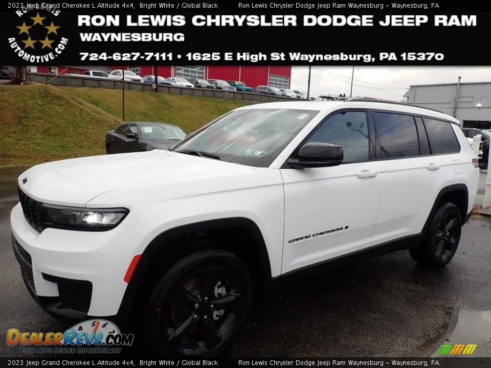 2023 Jeep Grand Cherokee L Altitude 4x4 Bright White / Global Black Photo #1