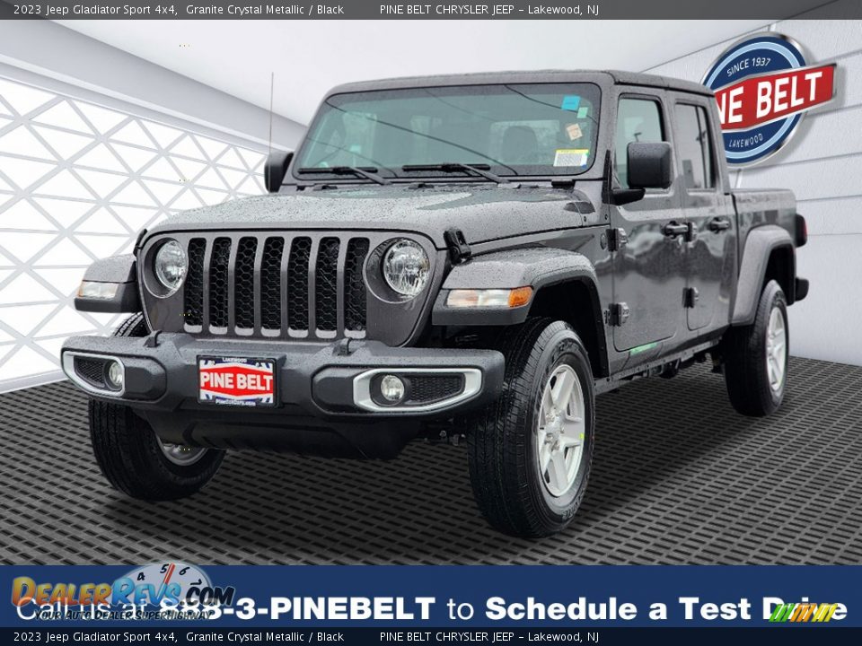 2023 Jeep Gladiator Sport 4x4 Granite Crystal Metallic / Black Photo #1