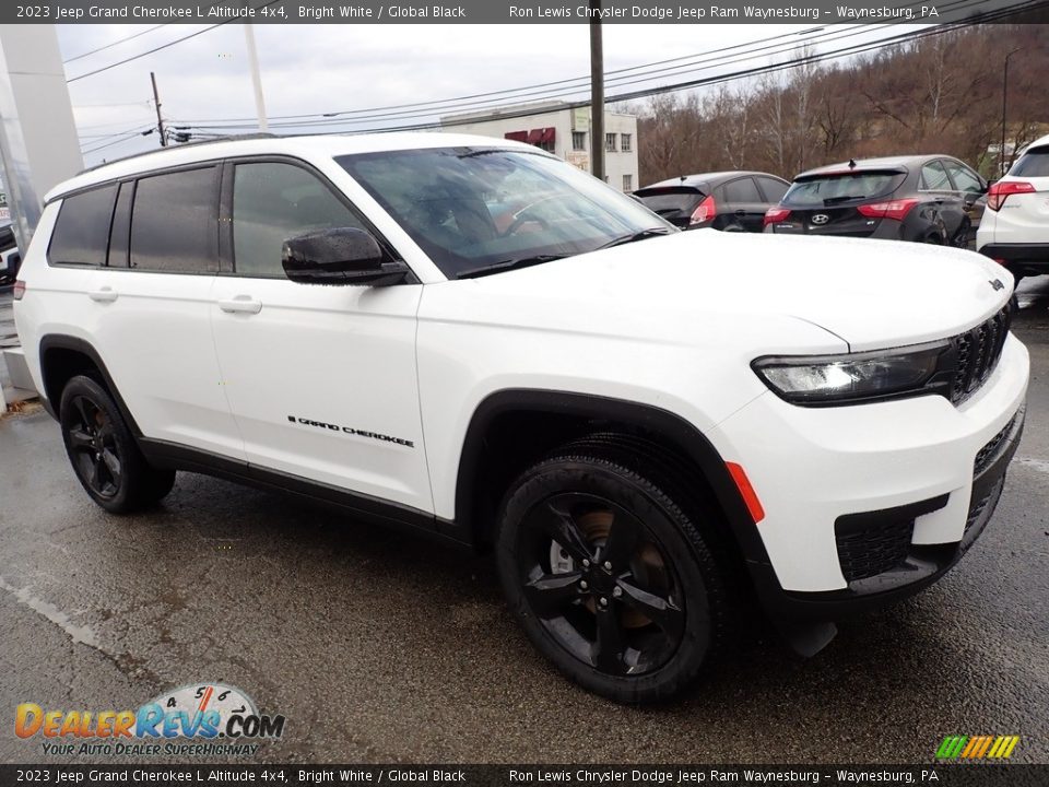 2023 Jeep Grand Cherokee L Altitude 4x4 Bright White / Global Black Photo #8